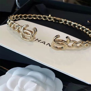 Xiangjia 2022 New Necklace Fashion Elegant Metal Chain Double C Classic Lady Style Series Versatile