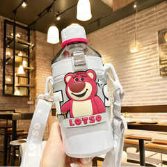 Strawberry Bear Series New Insulated Cup Children's Cute Internet Celebrity Portable Student Water Cup Kettle Birthday Gift
