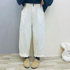 弹力休闲裤 2025秋季新款 时尚减龄宽松显瘦百搭哈伦直筒裤女8644