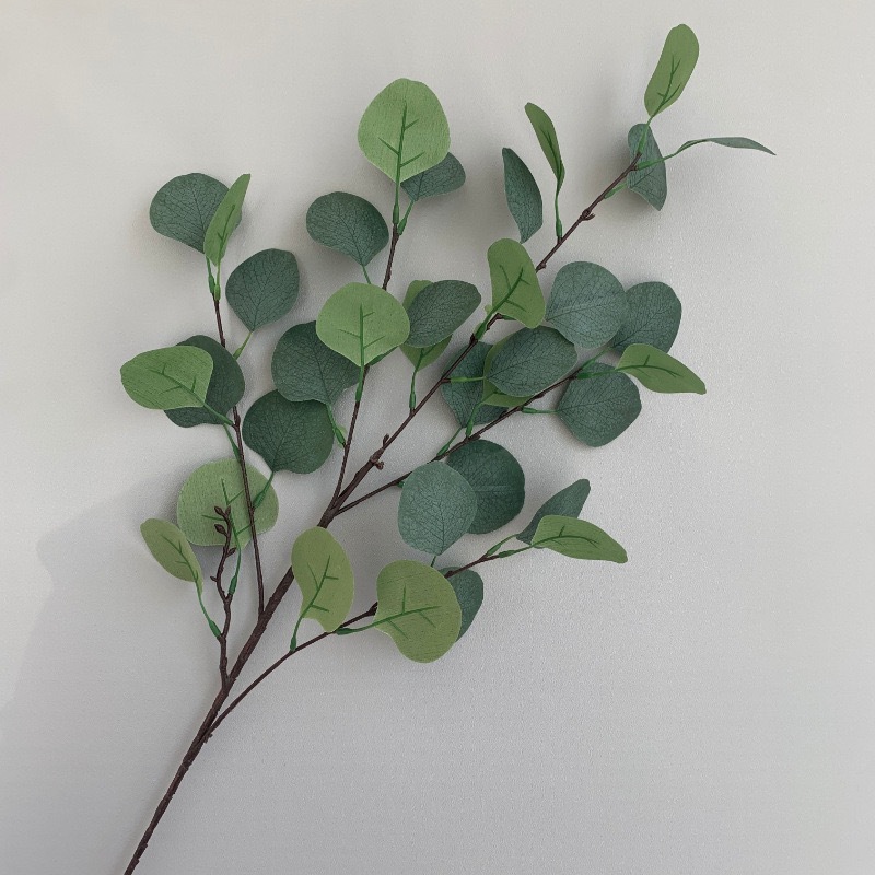 Simulation green plant leaf simulation flower eucalyptus wedding home hotel decoration flower plant leaf_voghion.com