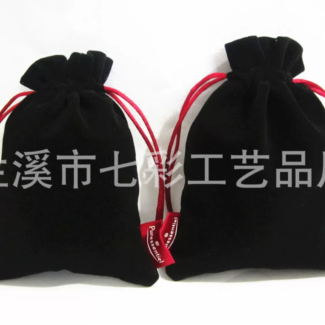 厂家做绒布袋抽绳束口袋环保茶杯黑色绒布袋礼品饰品袋可印logo