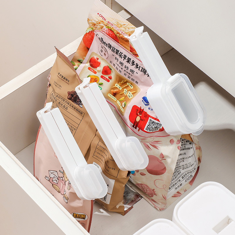 Sealing clip with lid sealed discharge nozzle food fresh-keeping clip tea milk powder discharge mouth snack moisture-proof bag clip