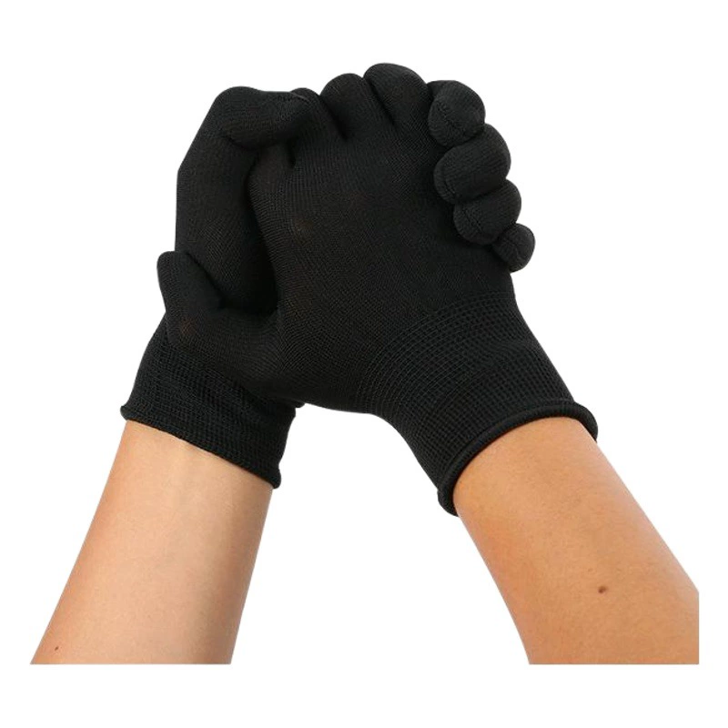 Черная внешняя торговля тонкие нейлоновые перчатки для страхования труда завод пыльная мастерская для защиты труда перчатки для альпинизма на открытом воздухе