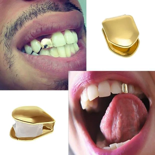 Зубная накладка золотая 18K покрытие HIPHOP
