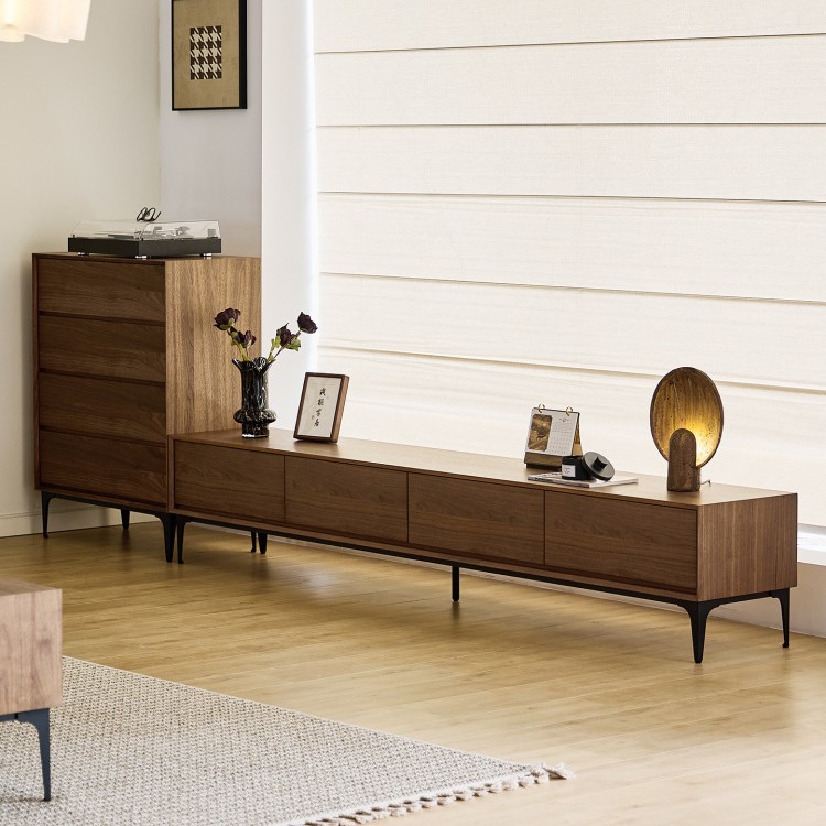 Simple Modern Tv Cabinet and Coffee Table Set, Nordic Living Room Furniture for Small Apartments, Tv Cabinet 2026