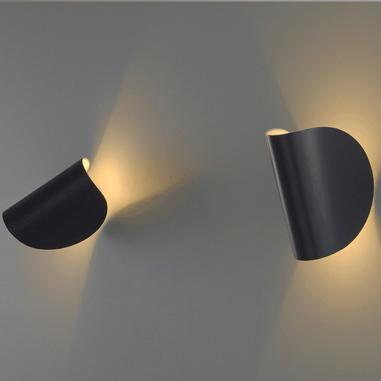 Iluminación de pared LED de la villa nórdica moderna minimalista sala de estar sofá fondo de pared pasillo dormitorio cabecera lámpara de pared