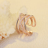 Ring, crystal, accessory, jewelry, Japanese and Korean, simple and elegant design, European style