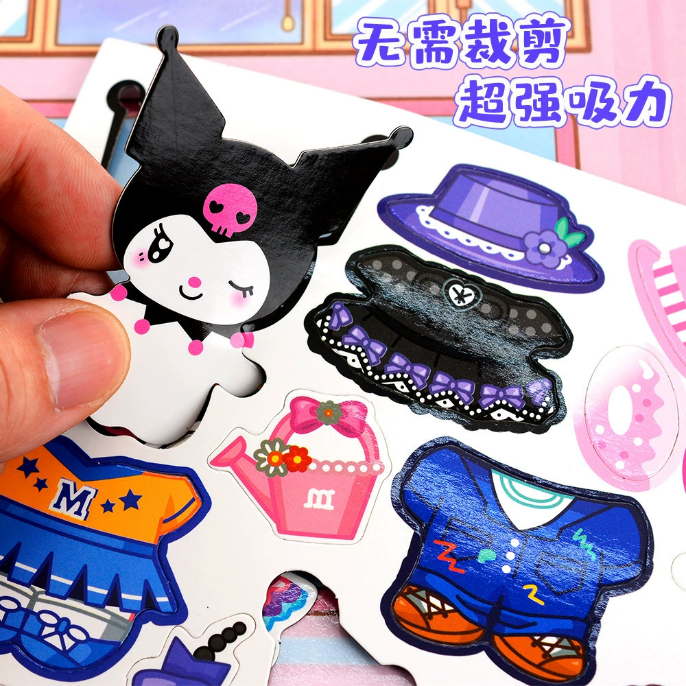 Sanrio, детский магнит на холодильник, наклейки, новая коллекция, не требует вырезания