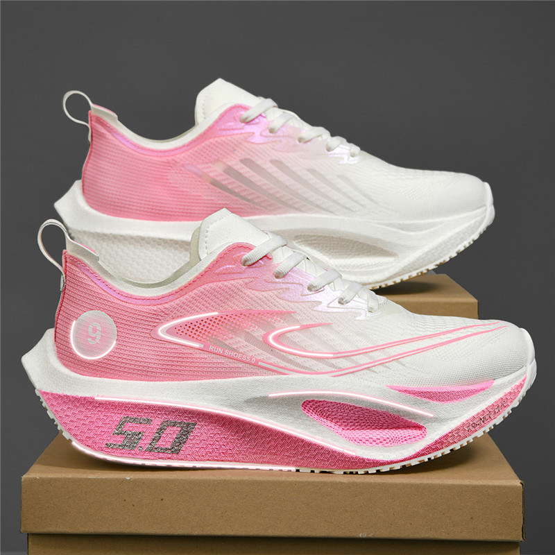 2025 nuevo sonido de fricción explosivo real suave anti-derrapante zapatos de carrera para hombres amortiguador rebote de zapatillas de carbono casuales de moda