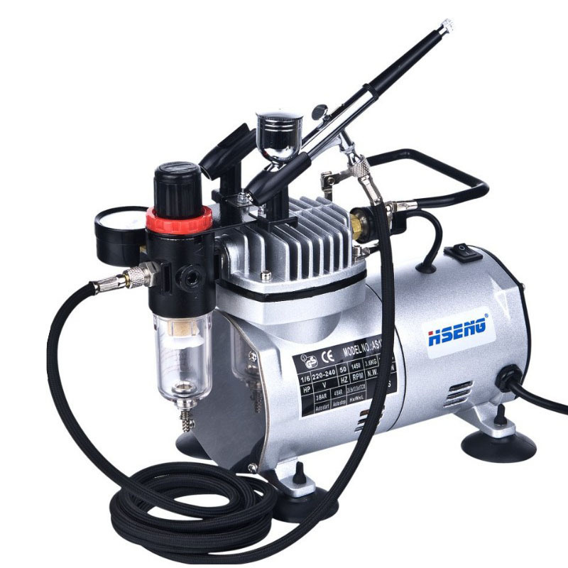 浩盛气泵喷笔套装模型手办上色喷涂高达手办彩绘喷漆空压机AS18-2