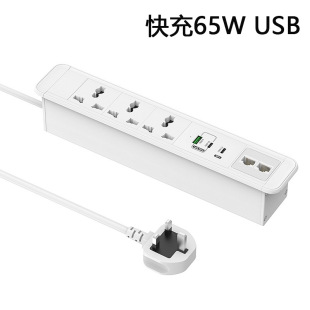 Cross-Border Export Universal Power Strip with Network Interface 65W High Power USB Universal Power Supply Office Book Desktop Socket