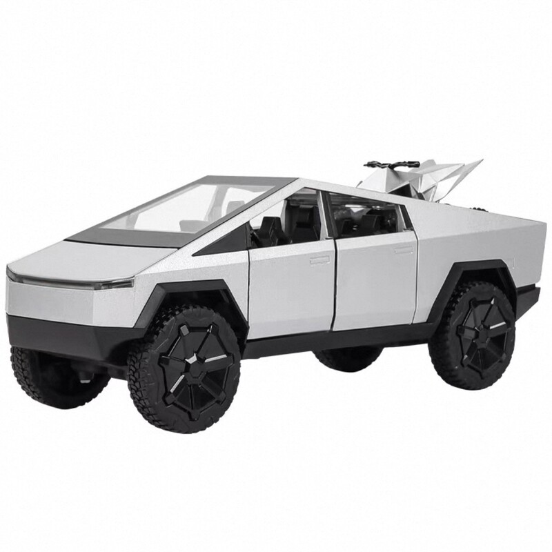 クロスボーダー合金車シミュレーションカーモデルオフロード車装飾品男の子ピックアップおもちゃの車テスラサイバートラック|undefined