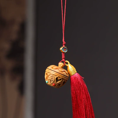 Incense Diffuser, Longevity Wish Hollow-Out: Car hanging - green-sandalwood-apple-sachet-diffuser-pendant