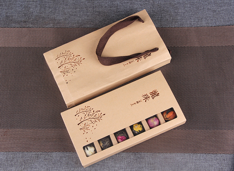 Yunnan Raw Pu-erh Flower Tea Dragon Balls Gift Box Six Floral Flavors 144g preparation