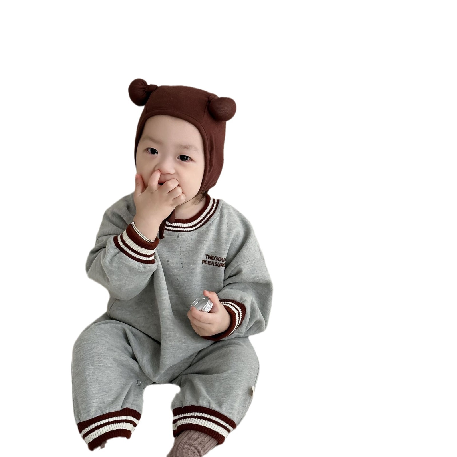 Ropa de primavera y otoño para niños, ropa infantil de estilo coreano, mono para bebé, conjunto de otoño, pelele de manga larga para niños, mameluco para bebé, estilo otoñal. image 6