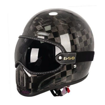 Motosiklet kaskı (dəbilqə) — Helmet 3C - 24k-black-tea-mirror-m55-56