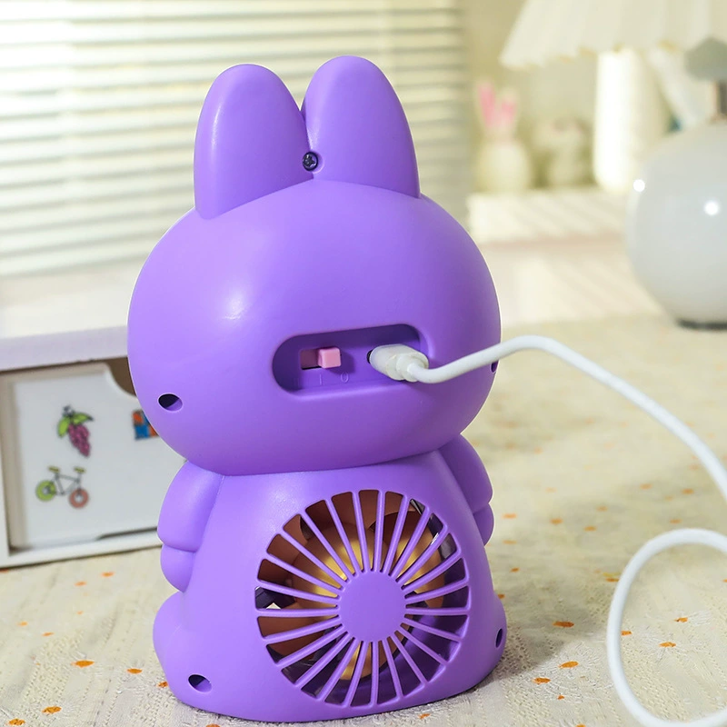  cartoon rabbit, table cooling lightweight air fan, Birthday gift