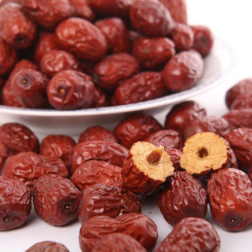 Xinjiang Specialty Large Fruit Jujubes for Soup, Tea, Porridge, Snacks - Large Fruit Jujube Dried Goods 1000g Pack