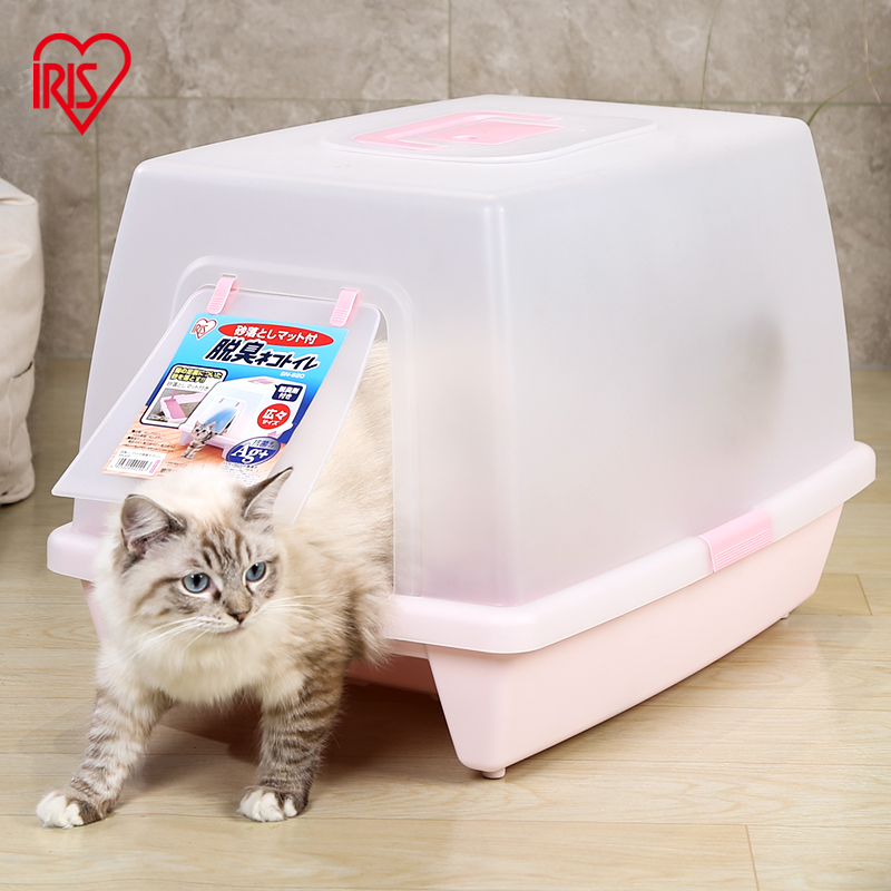 앨리스 고양이 쓰레기통 완전히 동봉 된 앨리스 고양이 화장실 안티 스플래시 고양이 큰 고양이 쓰레기통 폐쇄