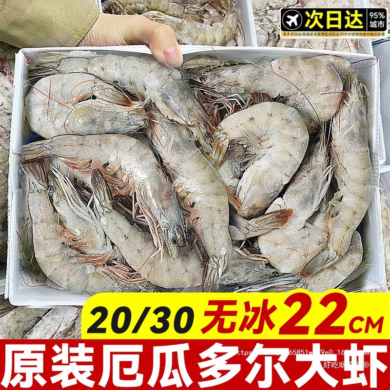 基围虾虾鲜活速冻海鲜对厄瓜多尔白虾南虾虾类海虾2030盐冻大其他