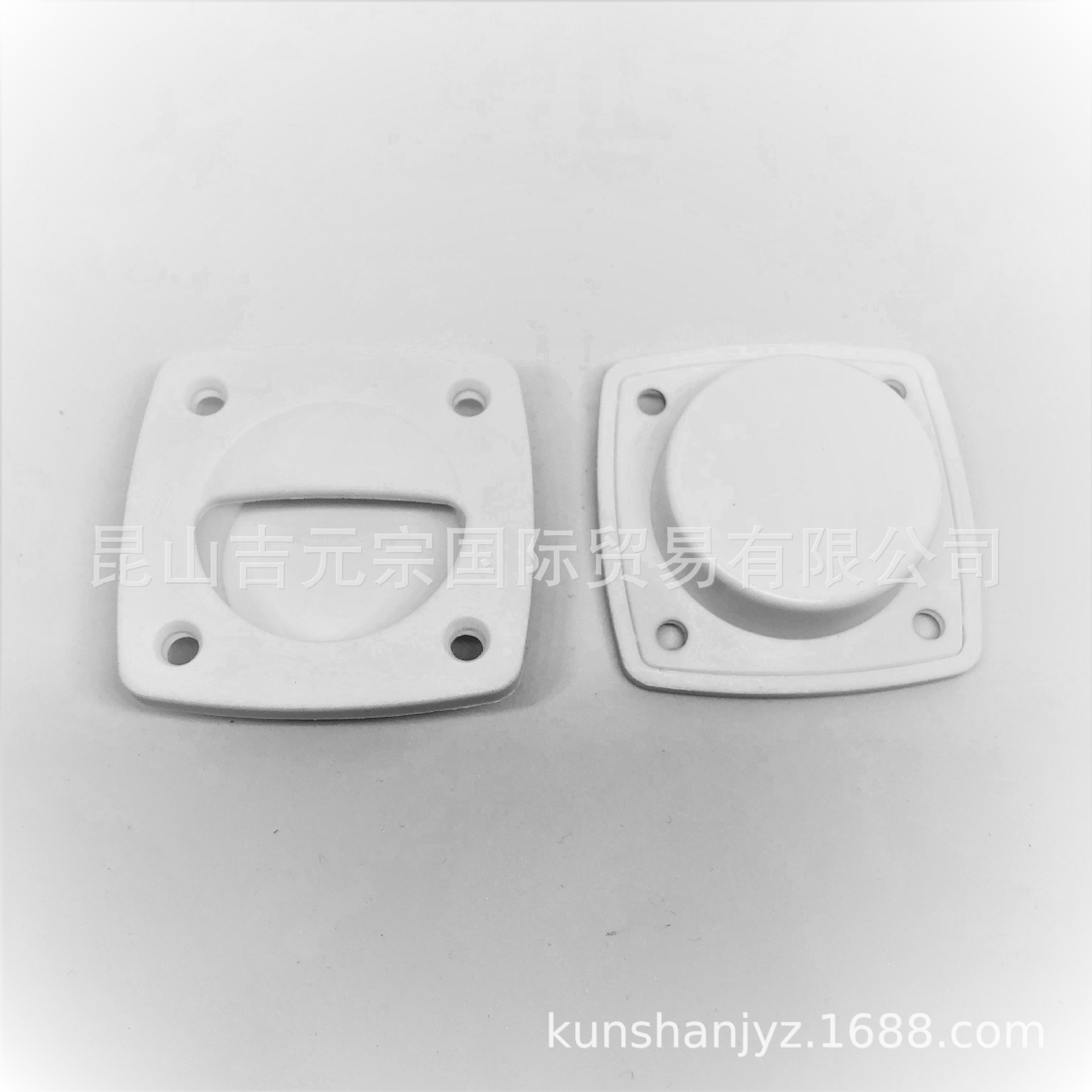 白色尼龙拉手暗式抽屉拉手游艇船用房车家居五金配件