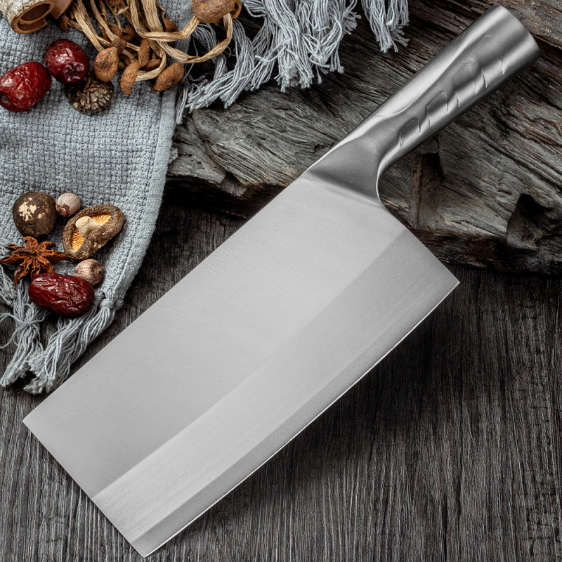 全鋼切片刀切菜刀砍切刀家用鋒利刀廚師切肉刀廚房刀具斬切兩用刀