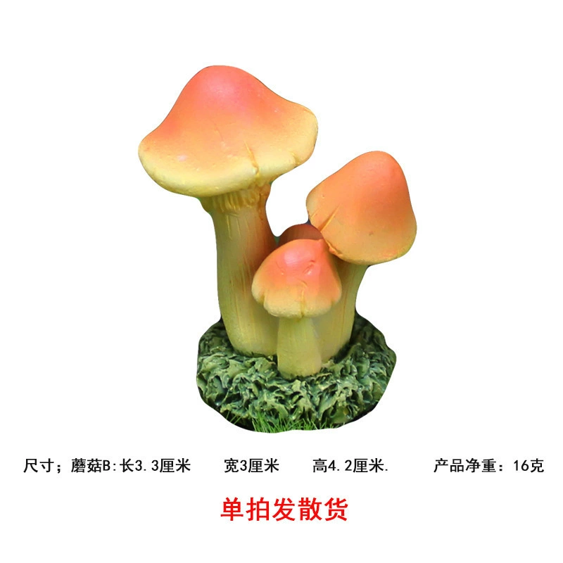 Creative plant lamp with clove mushrooms, flowerpot, decorations for gazebo, micro landscape, handmade