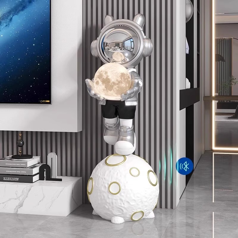 スマートBluetoothスピーカー 宇宙飛行士 ホームデコレーション ネットで話題の高級感ある宇宙飛行士 リビングルーム テレビ ソファ インテリア|undefined