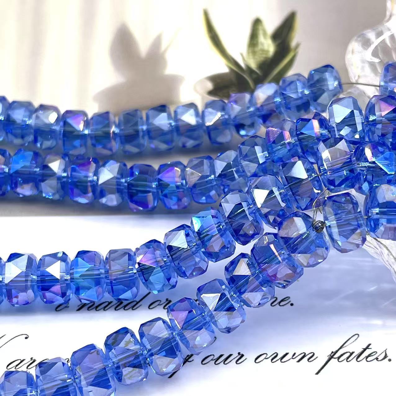 8mm Rainbow Wheel Jingjing Diy Jewelry Este embrión Vidrio Cristal Jewelry Pulsera Collar Moda Jewelry Accesorios dispersos