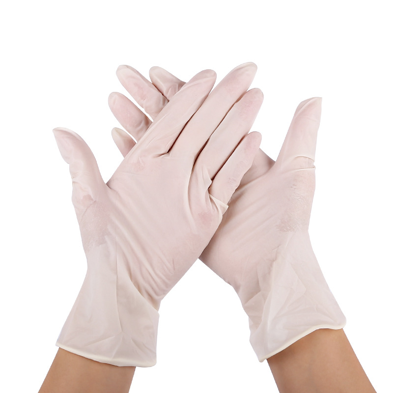 一次性乳胶手套食品级加厚橡胶批发美容餐饮有粉牙科检查乳胶手套
