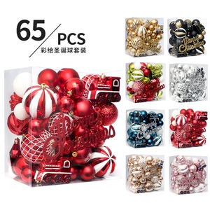 (Трансграничная торговля) рождественский декор окрашенный комплект ювелирное украшение подвеска 65 шт