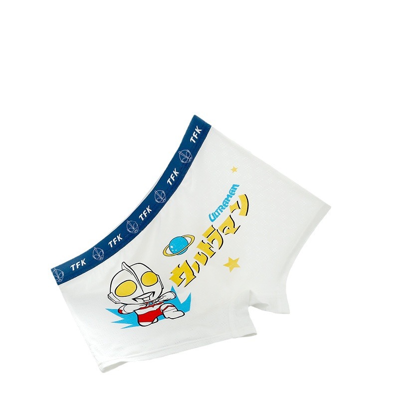Ultra, children's silk underwear, breathable Ultraman Tiga, summer antibacterial shorts for boys, for teenagers 5