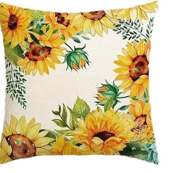 Flower Pattern Pillow Case Living Room Bedroom Sofa Decorative Pillow Case_voghion.com