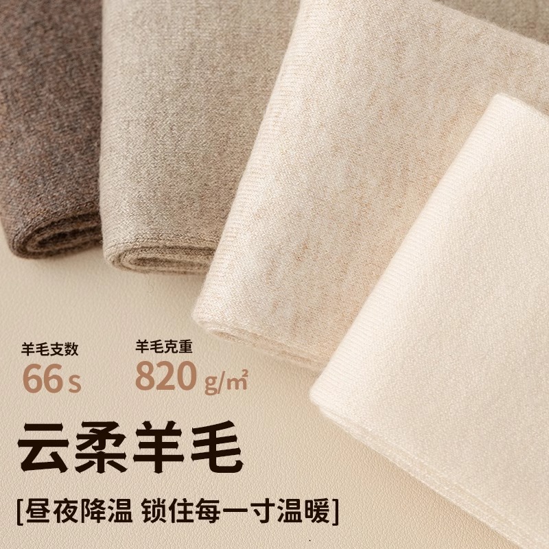 秋冬羊絨過膝襪襪子女加厚保暖加絨護膝羊毛襪套長筒襪女士小腿襪