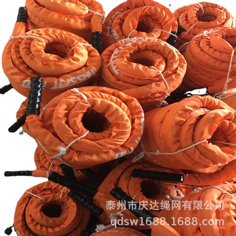 供应黑色涤纶出口锻炼绳 健身绳 红黑蓝等各种颜色保护套训练战绳