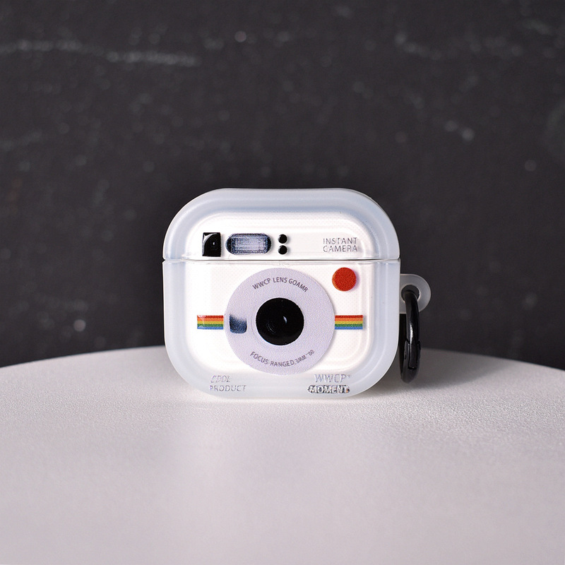 Creative camera for airpods 1/2/4 generation simple personality new 3 generation Bluetooth headset protective cover Creative camera for airpods 1/2/4 generation simple personality new 3 generation Bluetooth headset protective cover