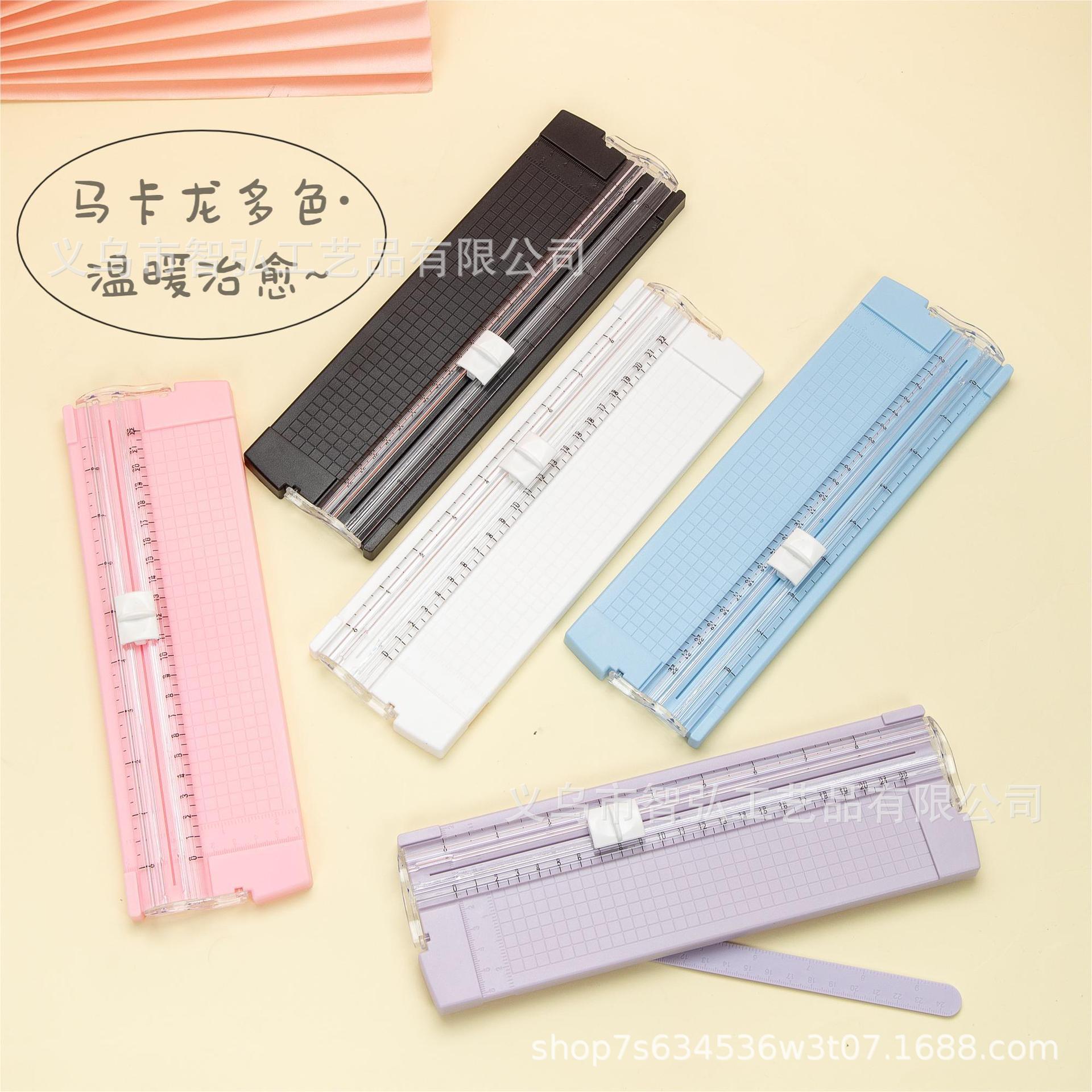 Cortador de papel portátil A5 bidireccional, herramienta para fotos, manualidades y oficina escolar