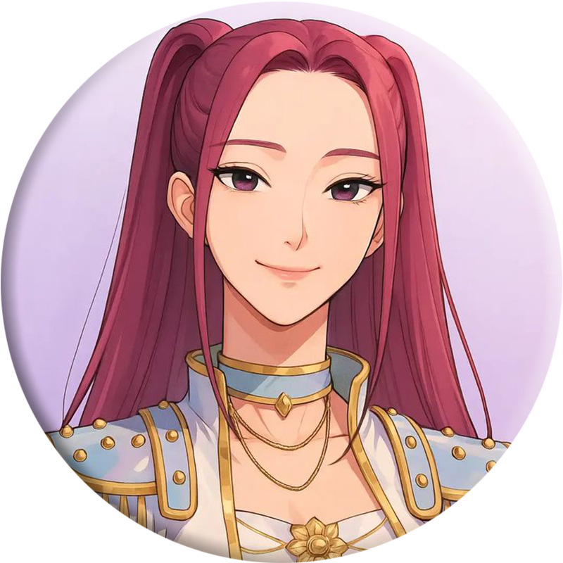 HUNTRIX猎魔女团 卡通马口铁徽章 吧唧 镜子钥匙扣 挂件 周边|undefined