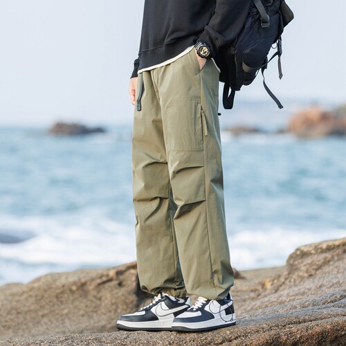 Outdoor Sports Windproof Waterproof Loose Men's Spring and Autumn Season Thin Fashion Casual Pants