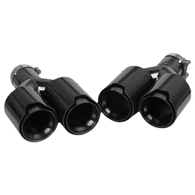 BMW M car modified double outlet Exhaust pipe