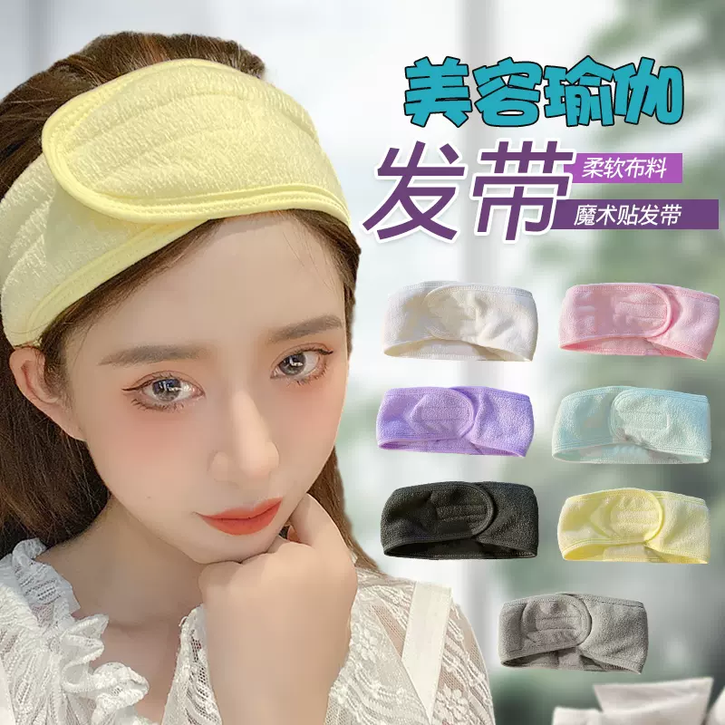 复古美容瑜伽布料发带日韩大帽檐头饰厂家批发