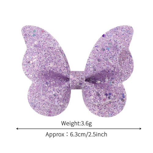 Amazon Children's Butterfly Bow Hair Clip Gradient Sparkling Hair Pin Baby Hair Accessory Infant Headwear 4017