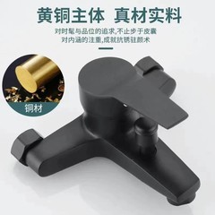 全銅三聯淋浴龍頭批發 暗裝入牆式冷熱混水閥 浴缸水龍頭花灑套裝