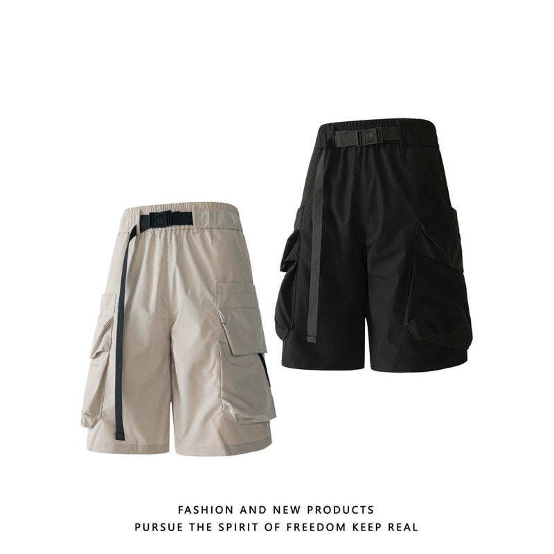 Deep Stock Popular Cargo Shorts 2025 New Summer Five-Point Shorts Men's Casual Pants Japanese Style Functional Wide Pants Deep Stock Popular Cargo Shorts 2025 New Summer Five-Point Shorts Men's Casual Pants Japanese Style Functional Wide Pants