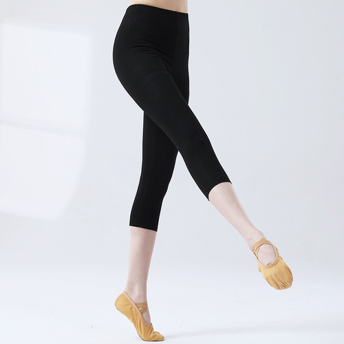 Women's Spring and Summer New Elastic Ballet Leggings Black Base Tight Shaping Dance Studio Yoga Pants