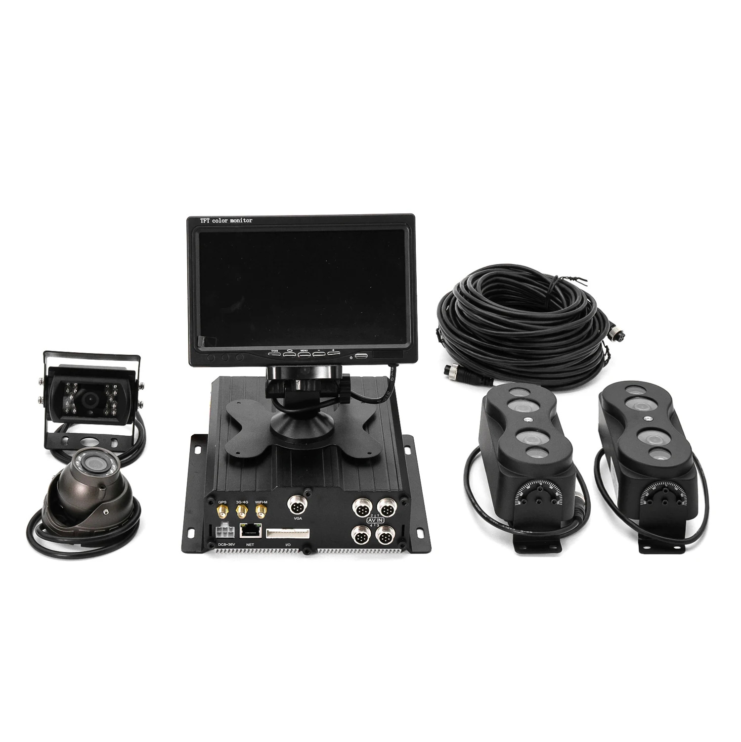 4路8路车载视频监控录像机 一门至四门客流人数统计MDVR视频主机