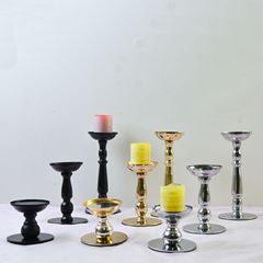 歐式復燭台香薰大蜡燭金屬裝飾燭台婚慶禮品單頭燭台工藝品擺件