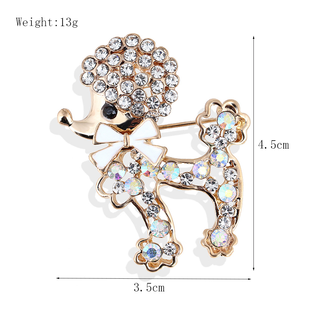 Spilla di cristallo con fiocco di diamanti personalizzato in stile coreano, spilla versatile per abbigliamento_voghion.com