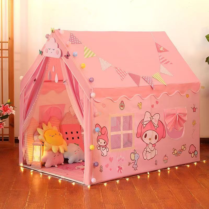 Children's tent indoor toy house for girls, baby sleeping in separate beds, playhouse, birthday gift for girls, princess castle