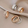 Fashionable ring for beloved suitable for men and women, simple and elegant design, Japanese and Korean, on index finger
